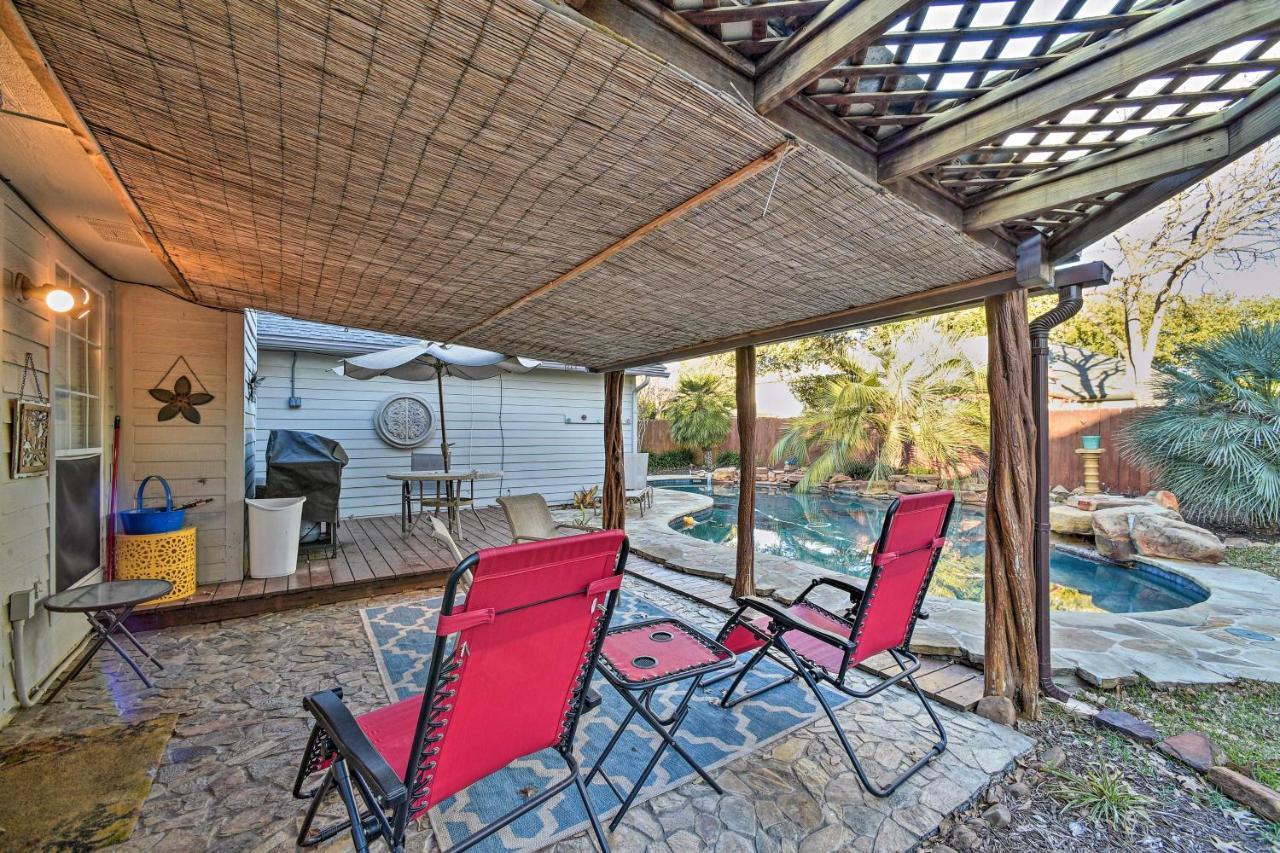 הוילה Peaceful San Antonio Oasis With Private Pool And Grill מראה חיצוני תמונה